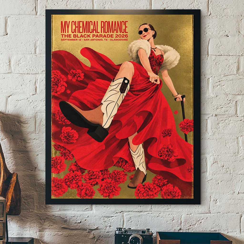 My Chemical Romance San Antonio TX 2026 Event Poster My Chemical Romance Merch Fans Gifts