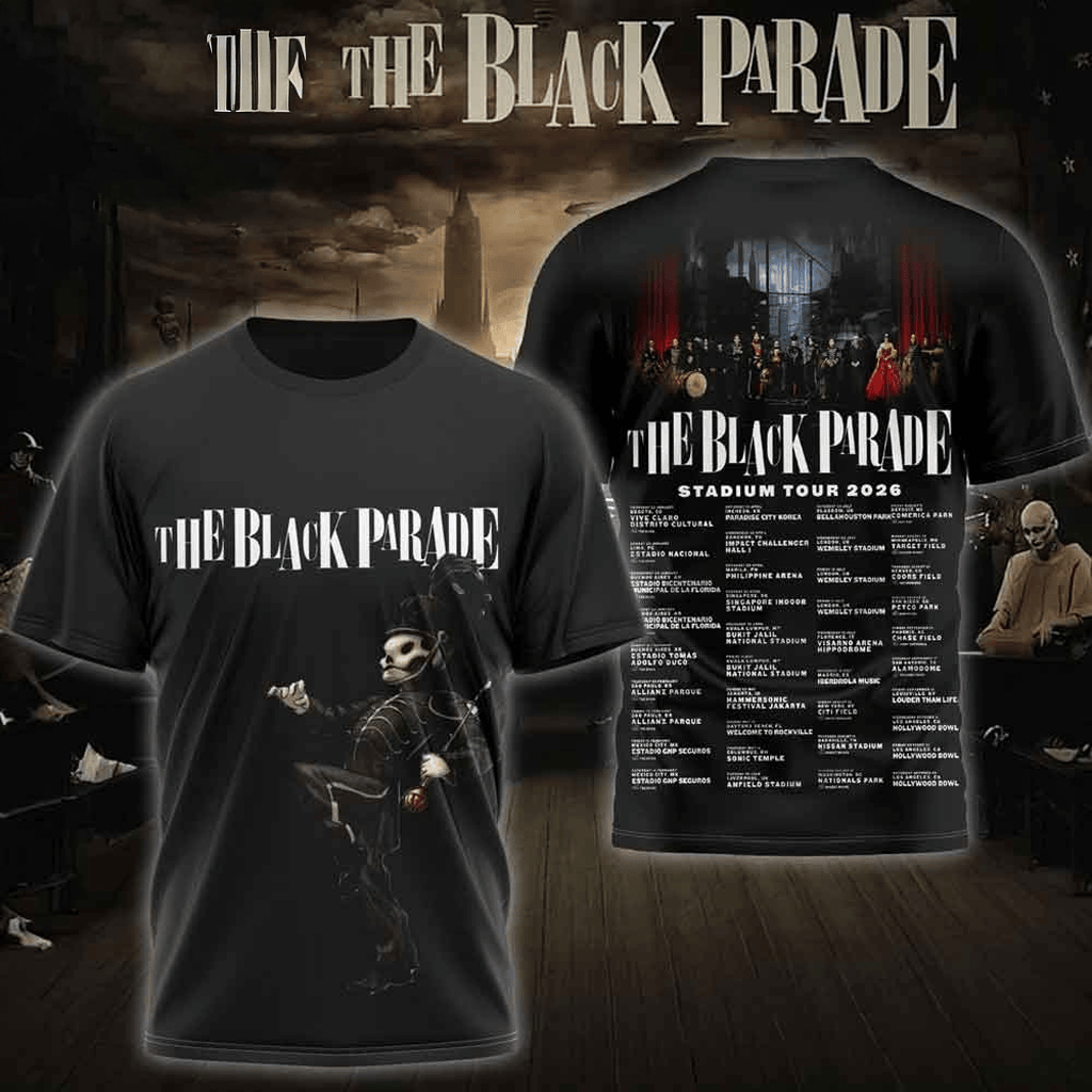 My Chemical Romance The Black Parade Stadium Tour 2026 Shirt My Chemical Romance Merch
