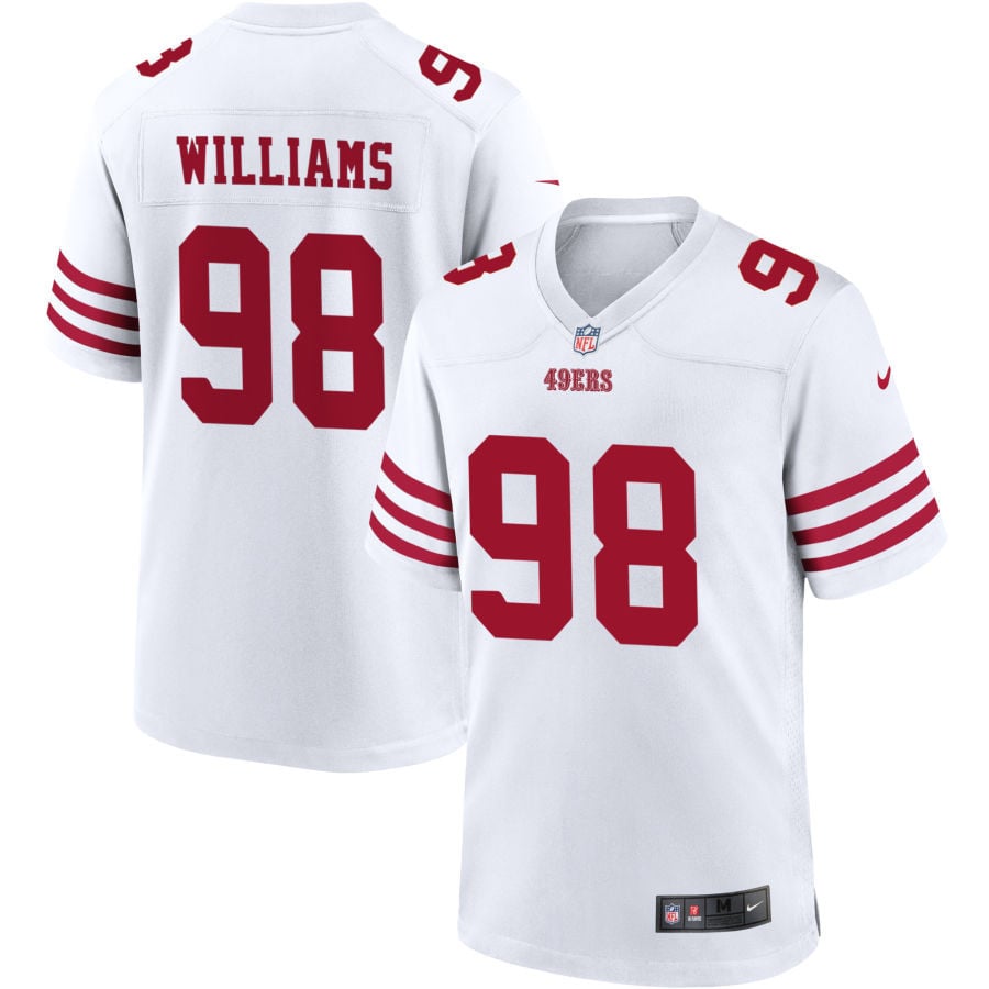 Mykel Williams San Francisco 49ers 2025 Game Player Jersey - White