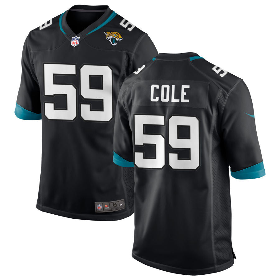 Myles Cole Jacksonville Jaguars 2025 Game Jersey - Black
