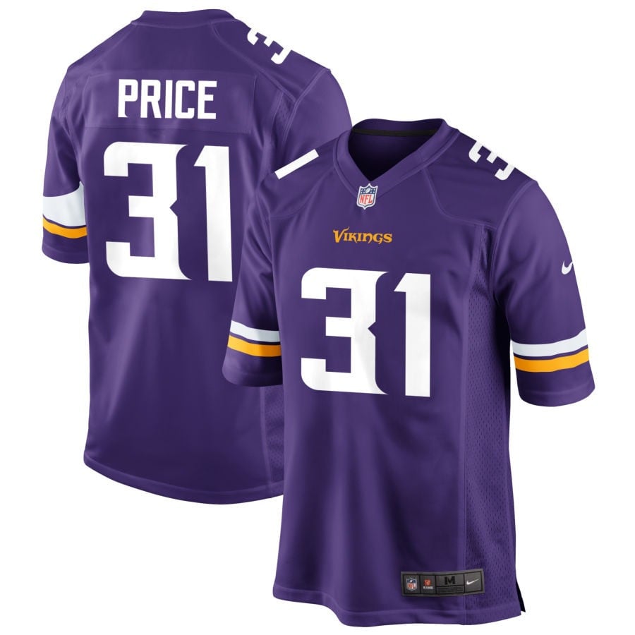 Myles Price Minnesota Vikings 2025 Game Jersey - Purple