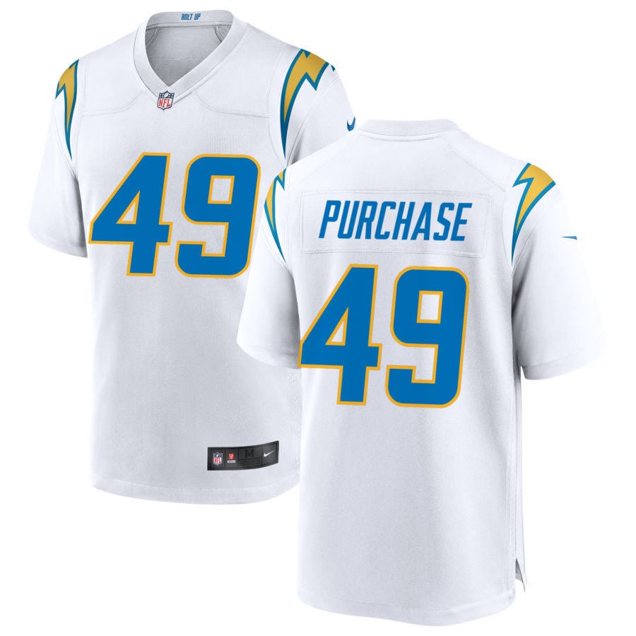 Myles Purchase Los Angeles Chargers 2025 Game Jersey - White