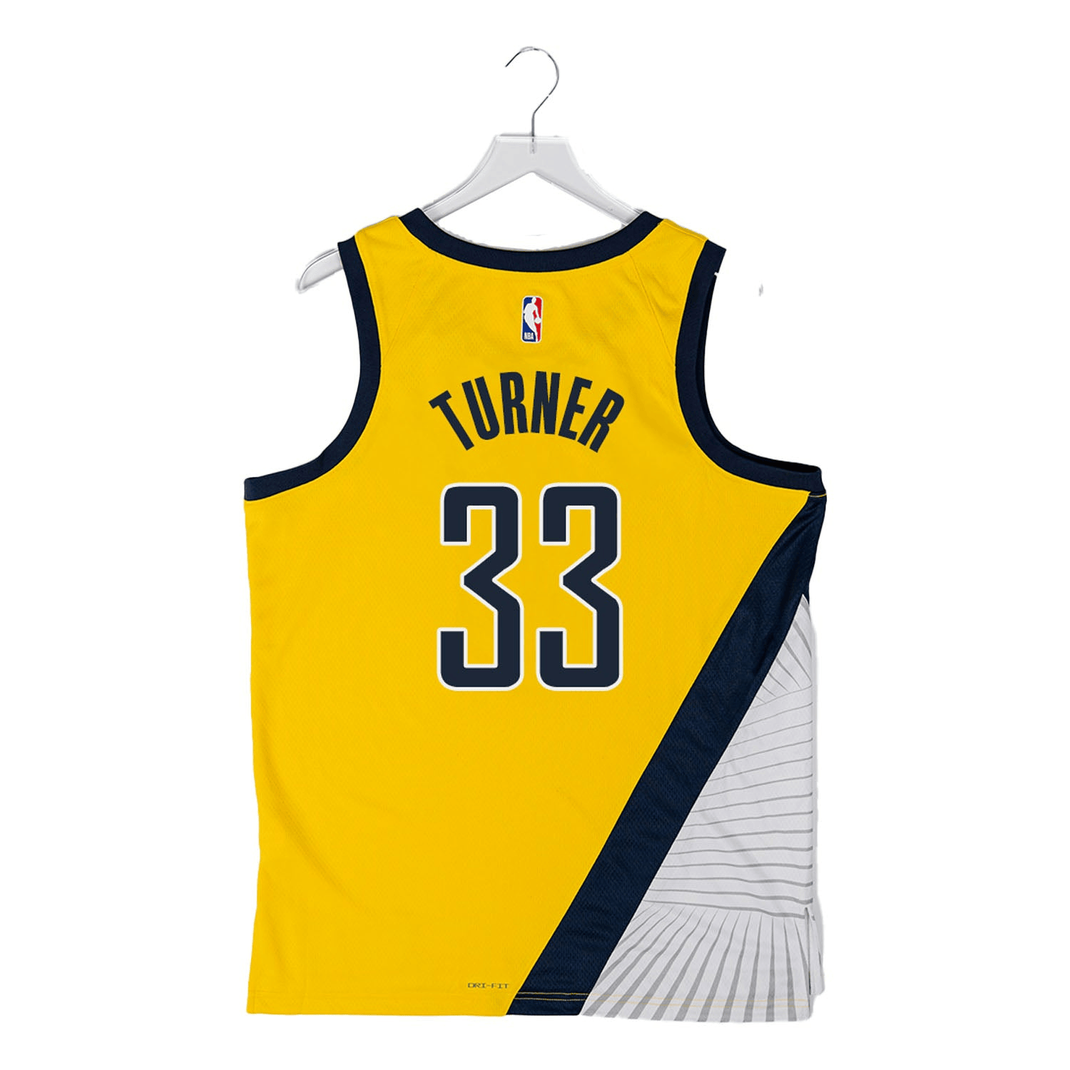 Myles Turner Indiana Pacers 2025 Statement Swingman Jersey - Yellow 2 Myles Turner Indiana Pacers 2025 Statement Swingman Jersey - Yellow - Image 2