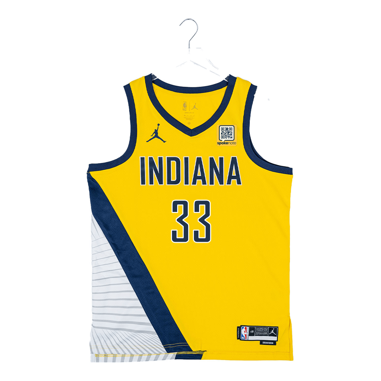 Myles Turner Indiana Pacers 2025 Statement Swingman Jersey - Yellow 1 Myles Turner Indiana Pacers 2025 Statement Swingman Jersey - Yellow