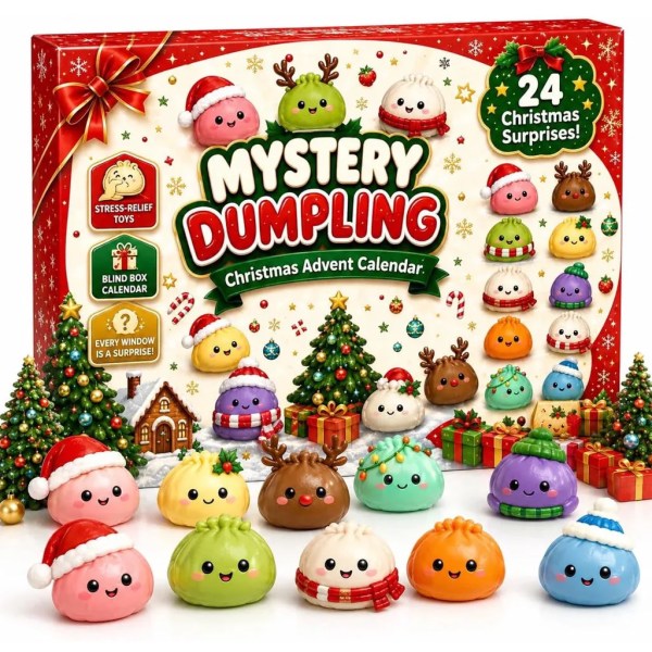 Mystery Dumpling Advent Calendar 2026 Squishy Toys 24 Christmas Surprises Cute Gifts For Xmas - Image 2
