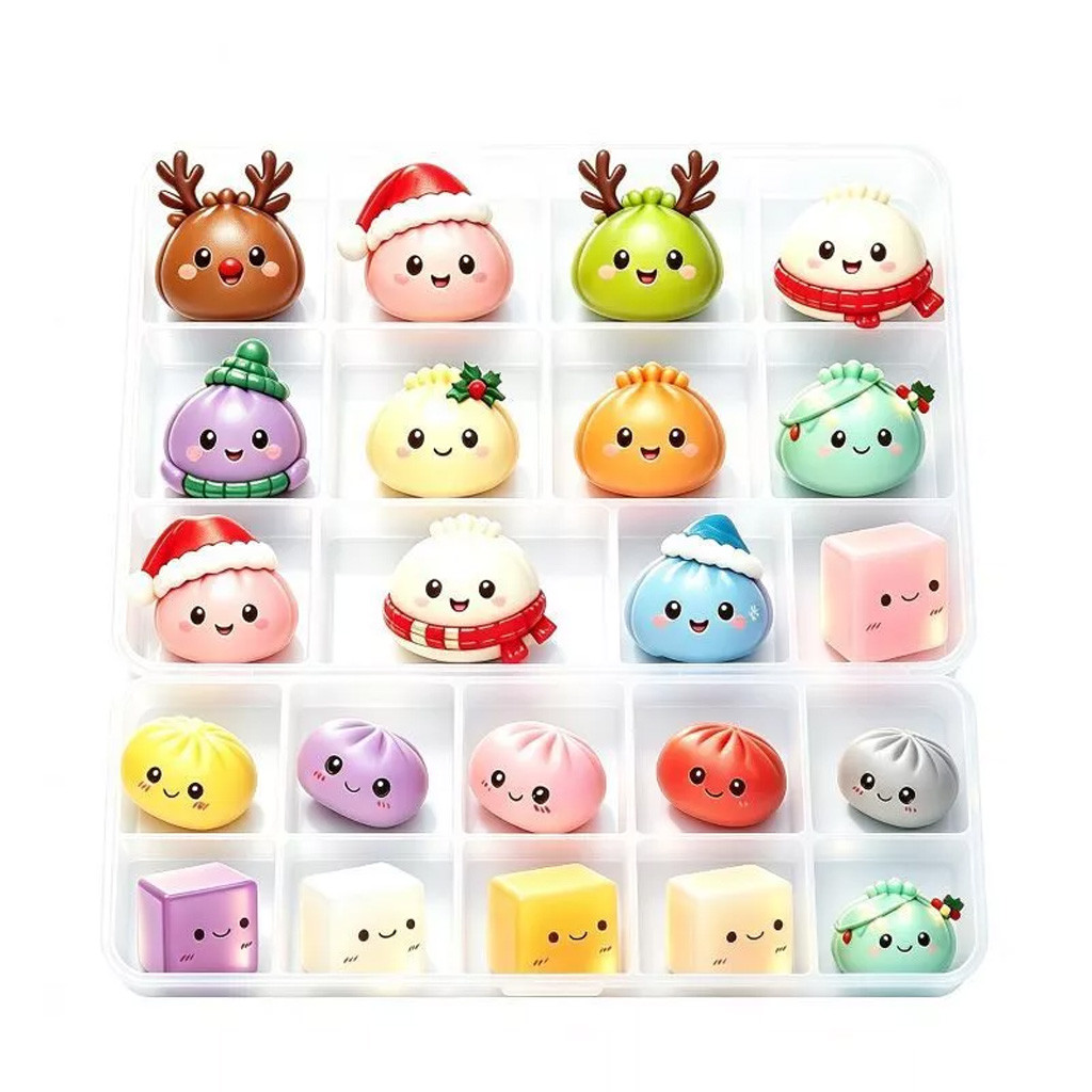 Mystery Dumpling Advent Calendar 2026 Squishy Toys 24 Christmas Surprises Cute Gifts For Xmas - Image 4
