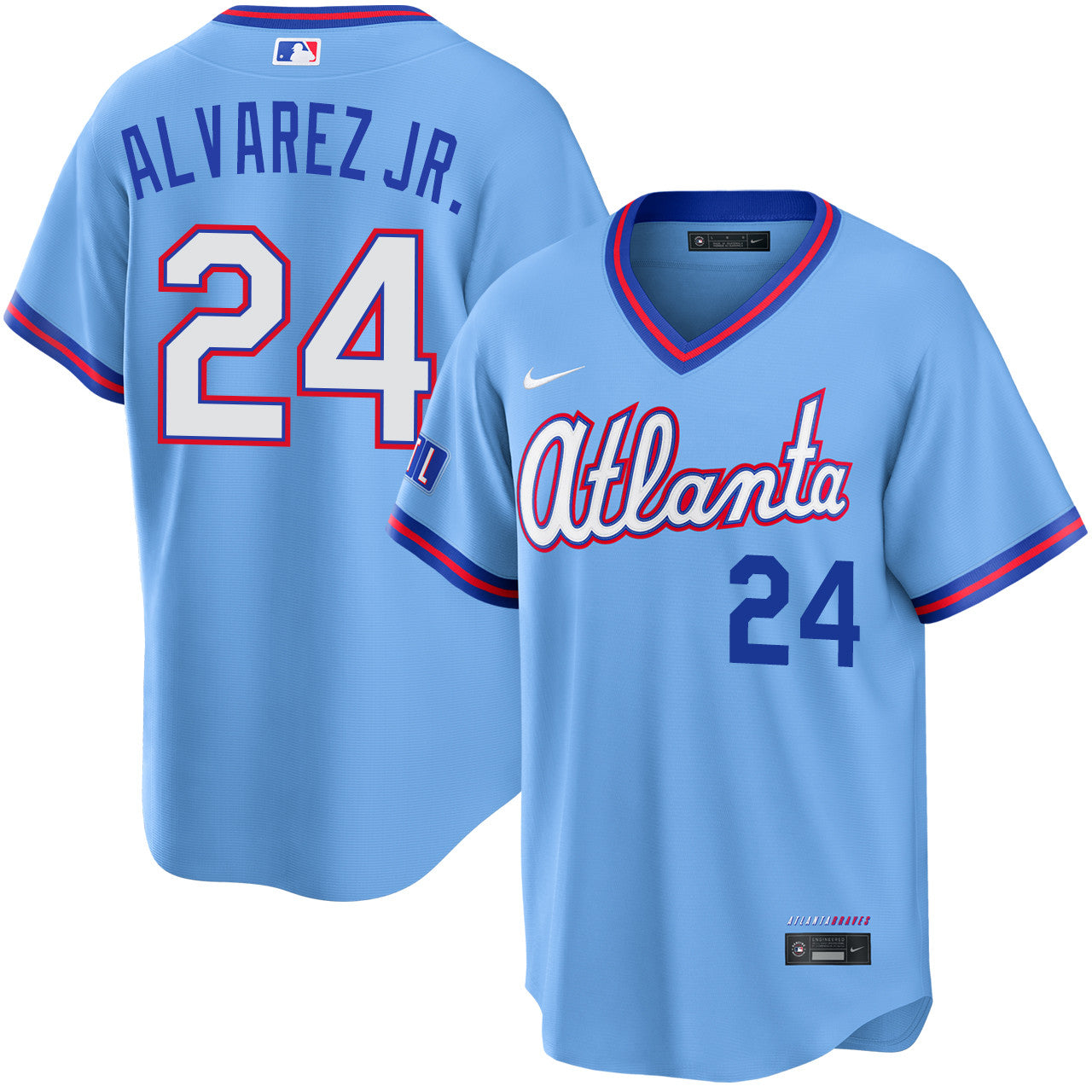 Nacho Alvarez Jr. Atlanta Braves 2026 City Connect Stadium Jersey - Powder Blue