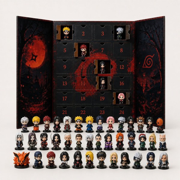 Naruto Advent Calendar 2026 24 Day Holiday Mystery Ornaments Christmas Countdown Gift - Image 2