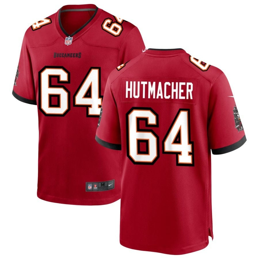 Nash Hutmacher Tampa Bay Buccaneers 2025 Team Game Jersey - Red