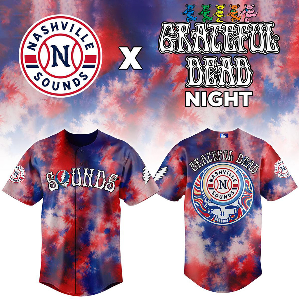 Nashville Sounds Grateful Dead Night Jersey 2026 Nashville Sounds Merch Useful Gifts For Dad