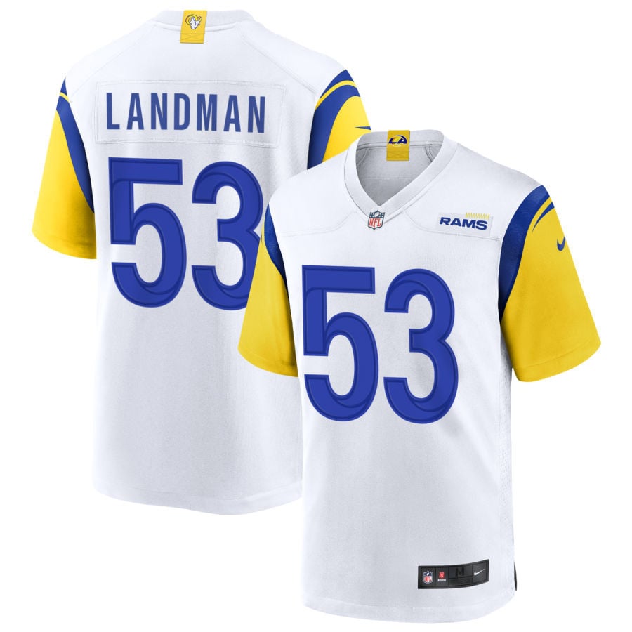 Nate Landman Los Angeles Rams 2025 Alternate Jersey - White