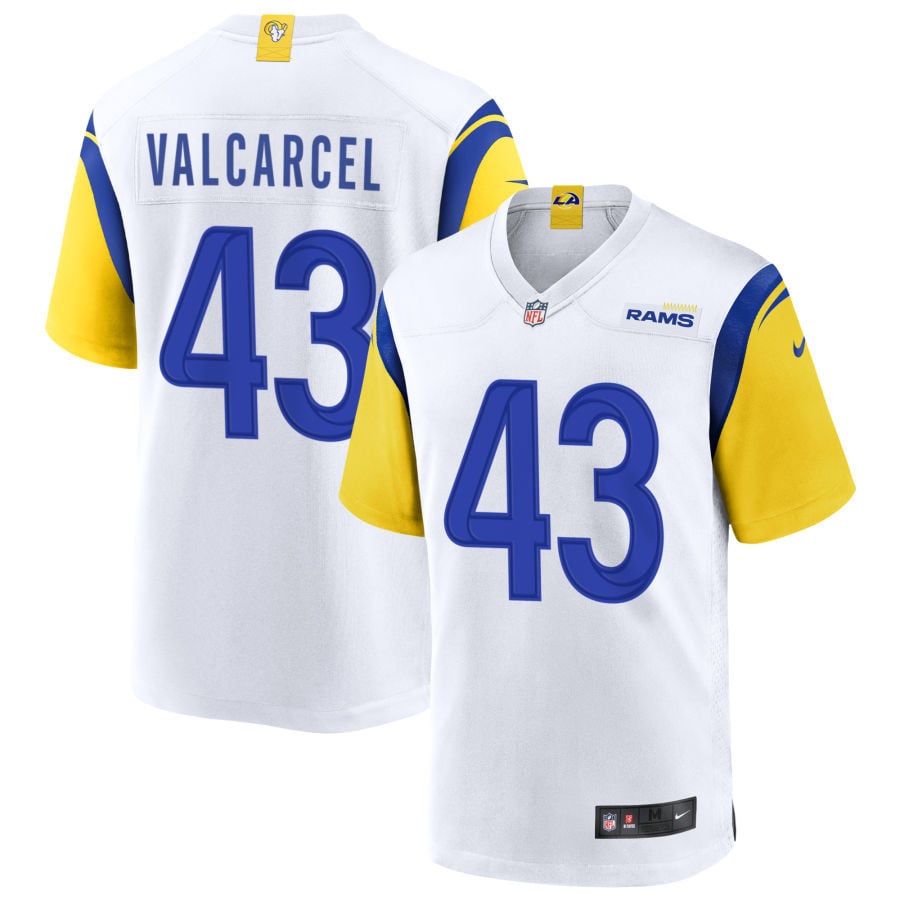 Nate Valcarcel Los Angeles Rams 2025 Alternate Jersey - White
