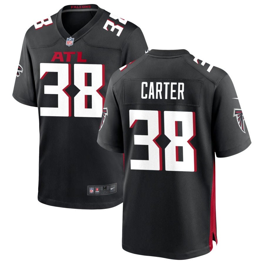 Nathan Carter Atlanta Falcons 2025 Game Jersey - Black