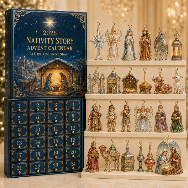 Nativity Story Advent Calendar 2026 24 Days Christmas Mystery Ornaments Religious Holiday Gift - Image 2
