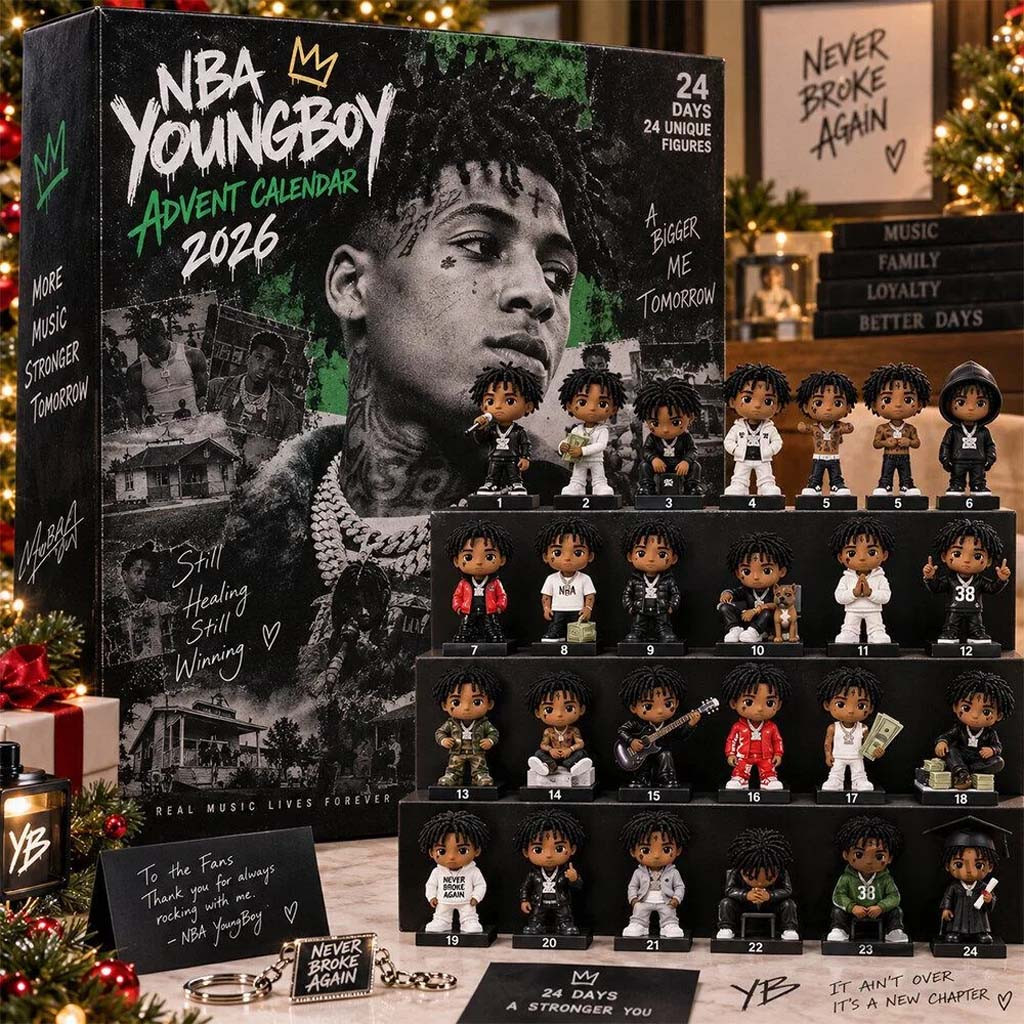 NBA YoungBoy Advent Calendar 2026 24 Days Of Music Christmas Ornaments NBA YoungBoy Merch