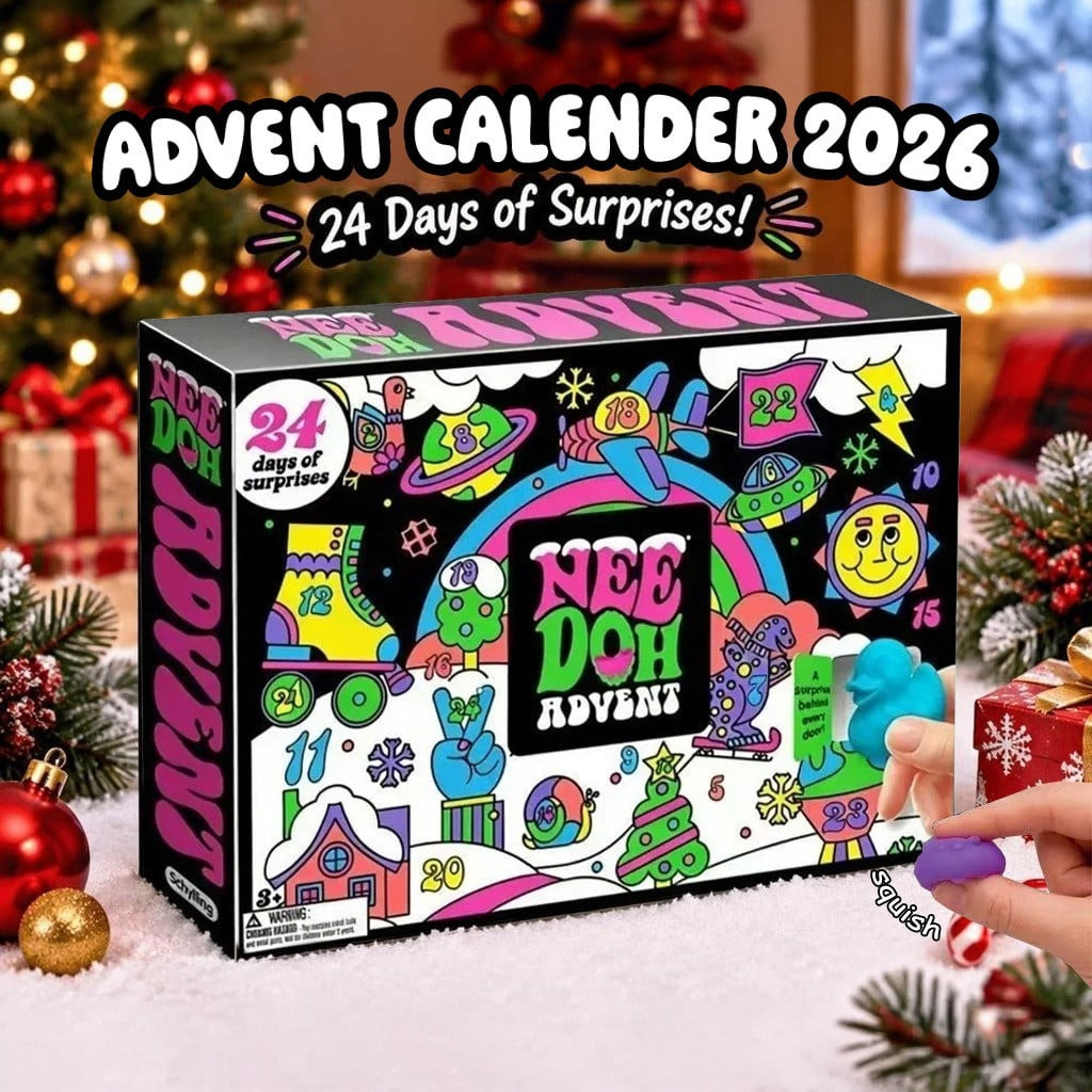 Needoh Advent Calendar 24 Days Of Christmas Ornaments Schylling Needoh Merch Gift For Christmas - Image 2