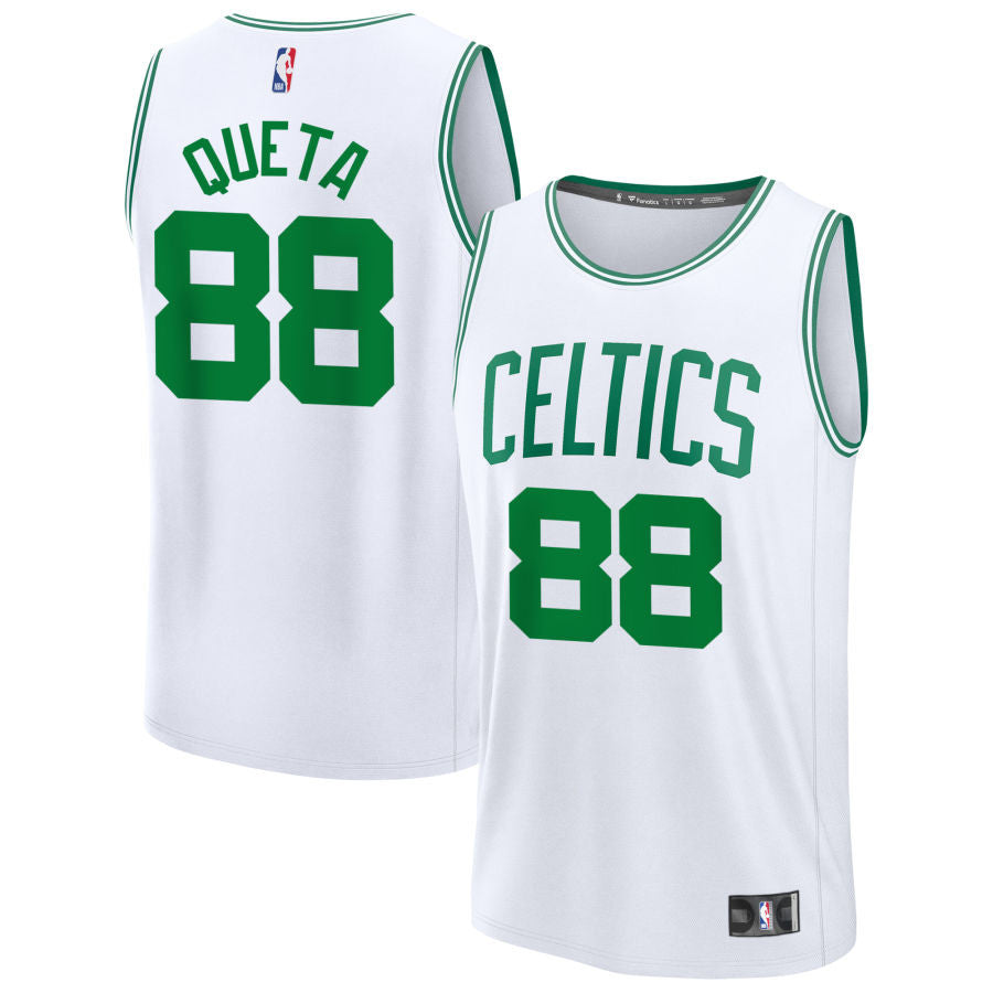 Neemias Queta Boston Celtics 2025 Fast Break Association Edition Jersey - White