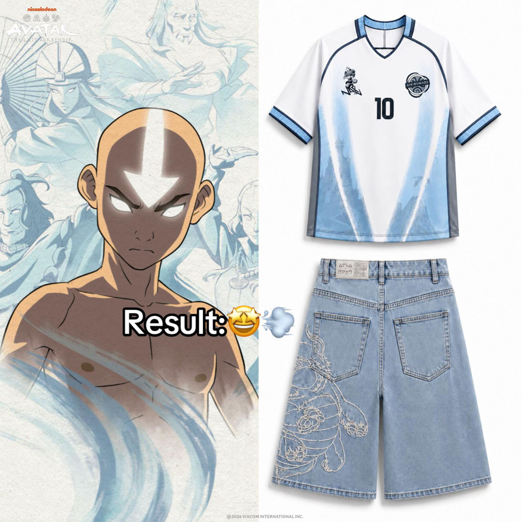Neptun X Avatar Merch 2026 Avatar The Last Airbender Aang World Cup Jersey Gifts For Brothers