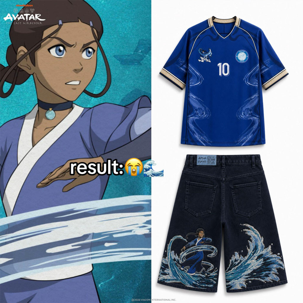 Neptun X Avatar Merch 2026 Avatar The Last Airbender Katara X World Cup Jersey Gifts For Him
