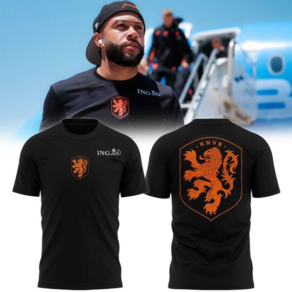 Netherlands 2026 FIFA World Cup Warm Up Black Shirt Netherlands National Team Merch Fan Gifts