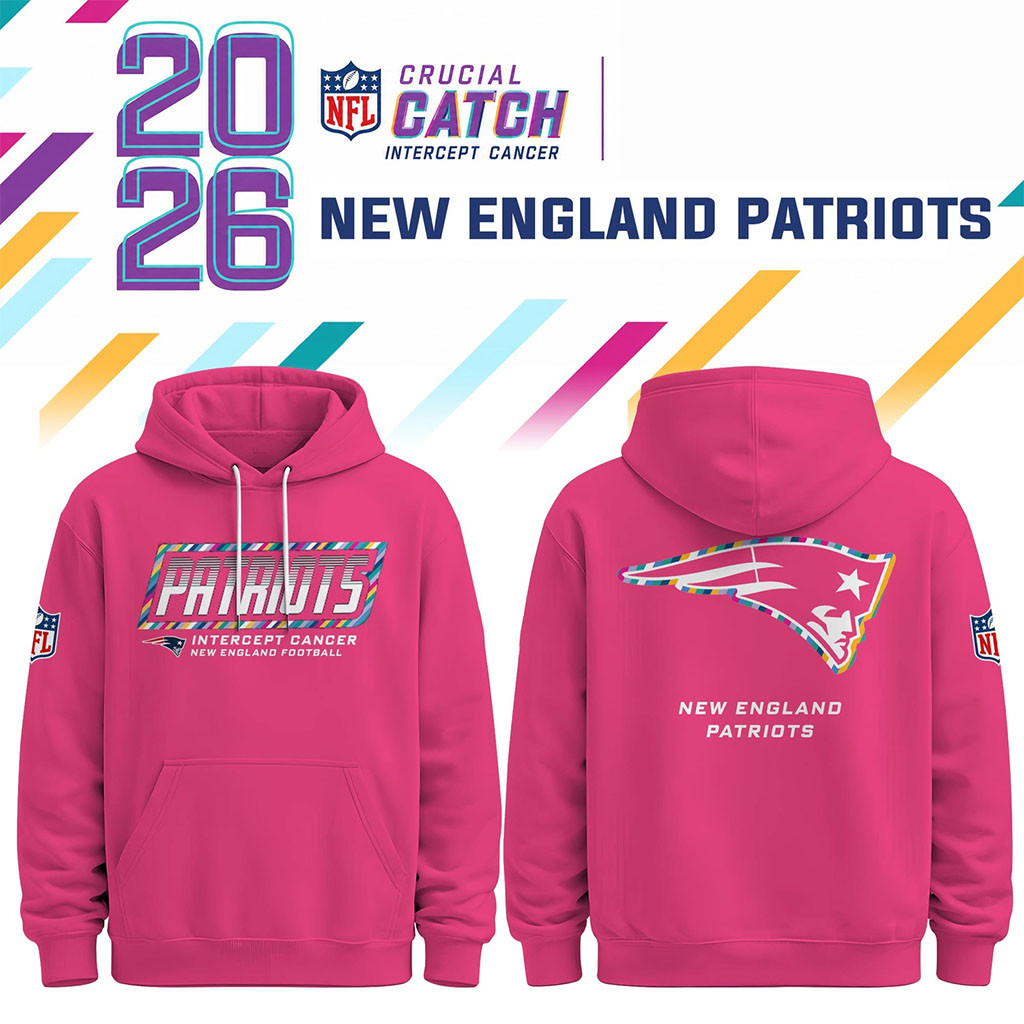 New England Patriots Crucial Catch 2026 Game Day Hoodie NFL Crucial Catch Merch 2026