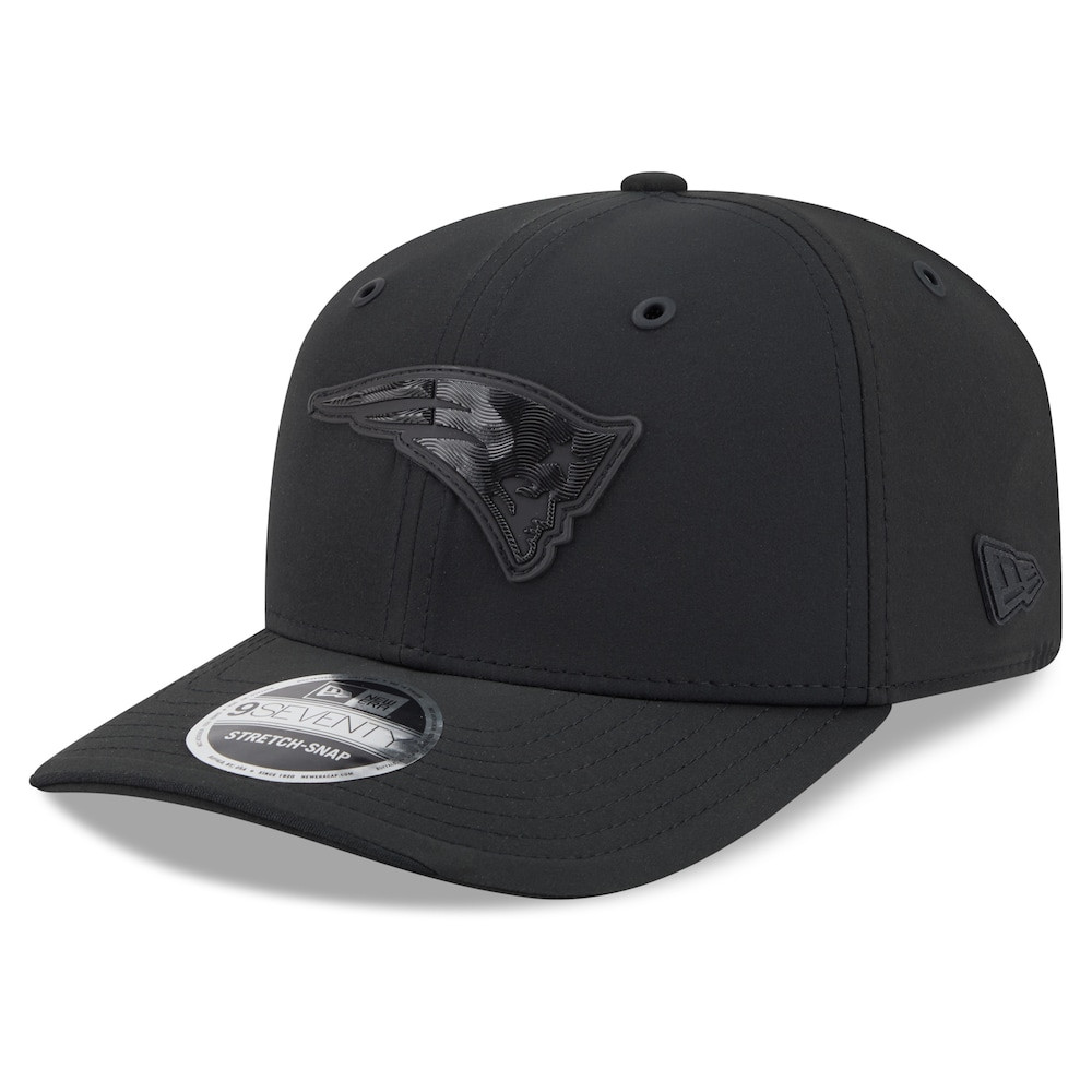 New England Patriots Merch - Men's 2026 Sideline 9SEVENTY Adjustable Hat, Black - New Era - Great Football Gifts