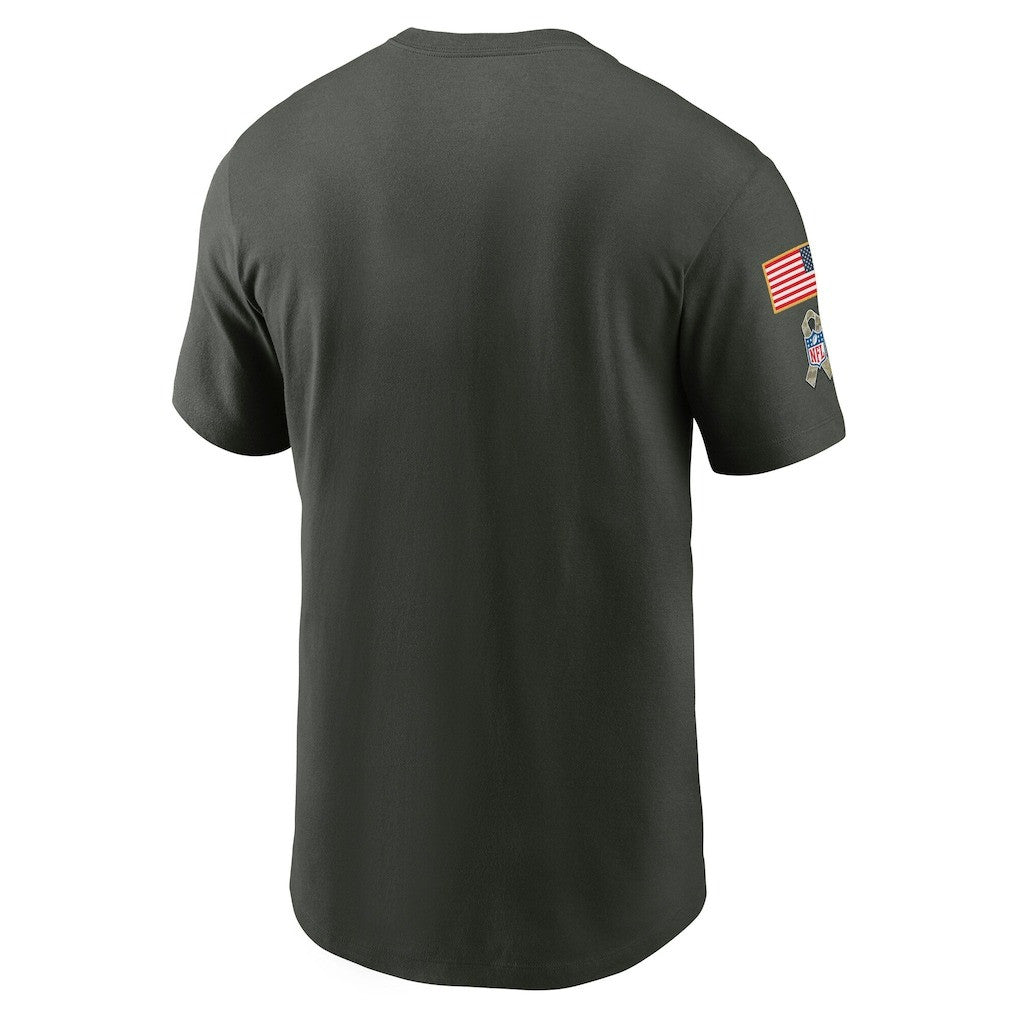 New Orleans Saints 2025 Salute to Service Sideline Primary Edge Dri-FIT T-Shirt - Forest Green - Image 3