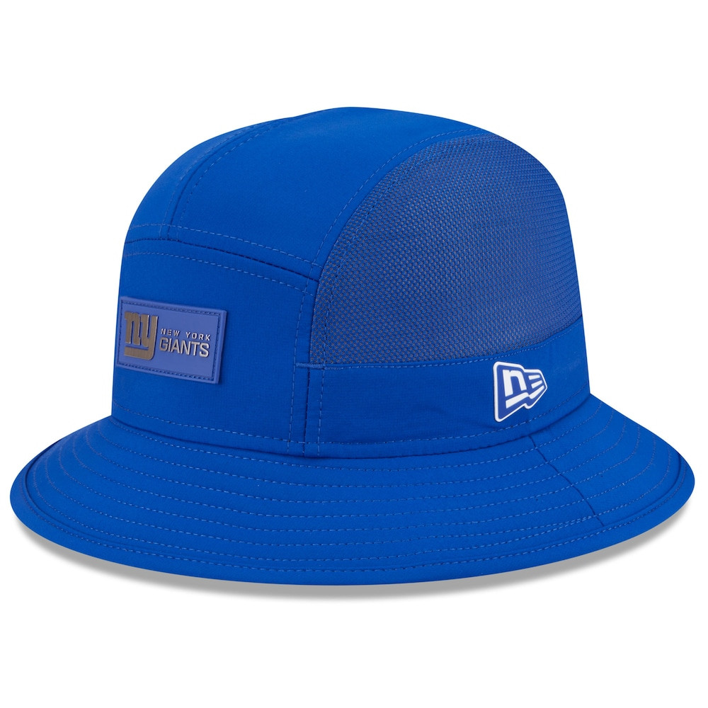 New York Giants Merch - Men's Royal 2025 Sideline Bucket Hat - New Era - Cool Football Gift Ideas