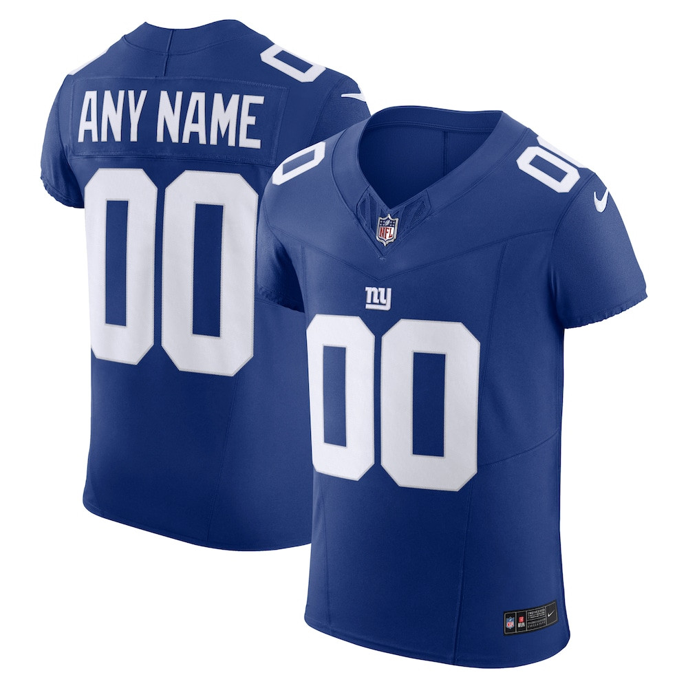 New York Giants Merch - Men's Royal Vapor F.U.S.E. Elite Custom Jersey - Football Fan Gear