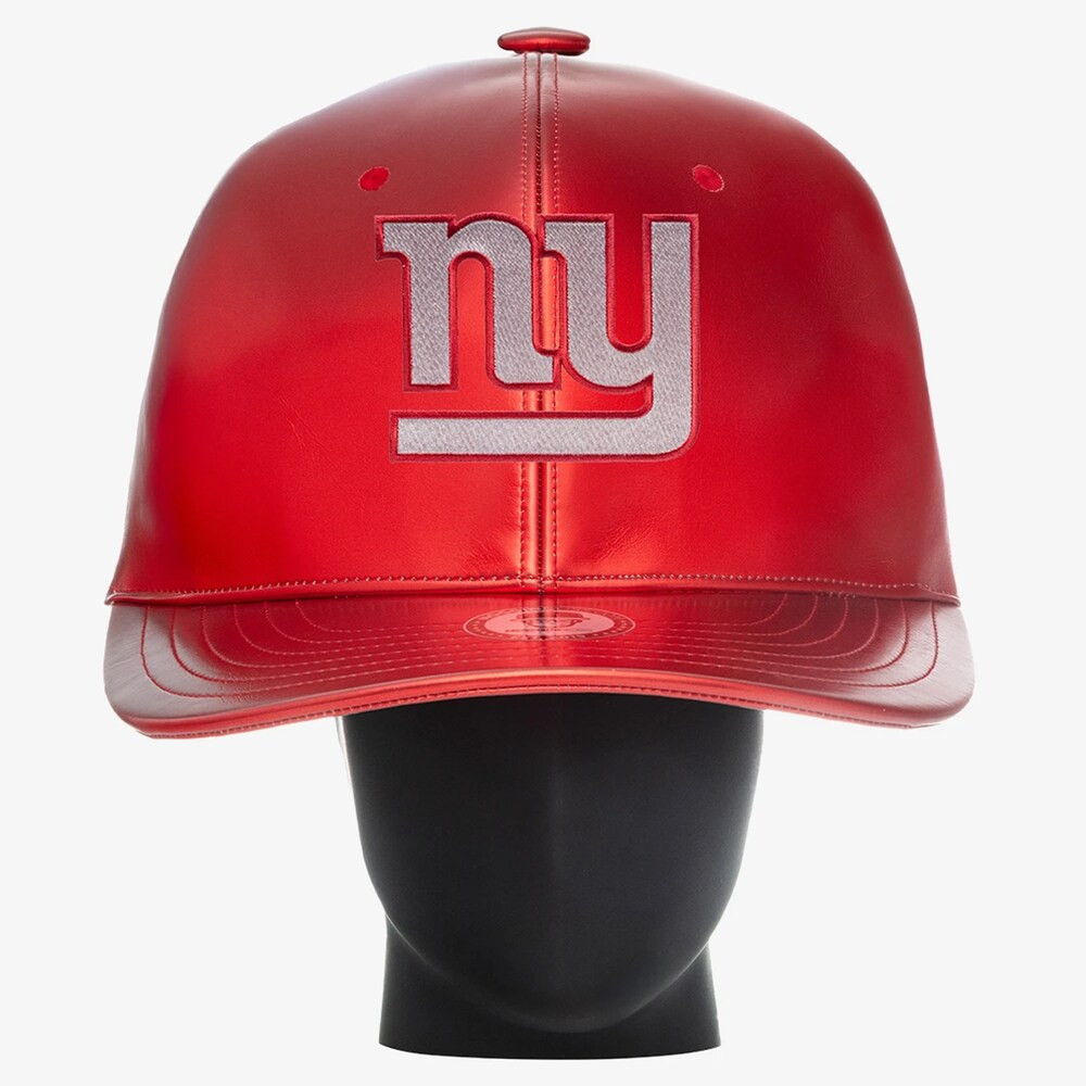 New York Giants Merch - Unisex Noggin Boss Big Hat, Red - Gifts For American Football Fans