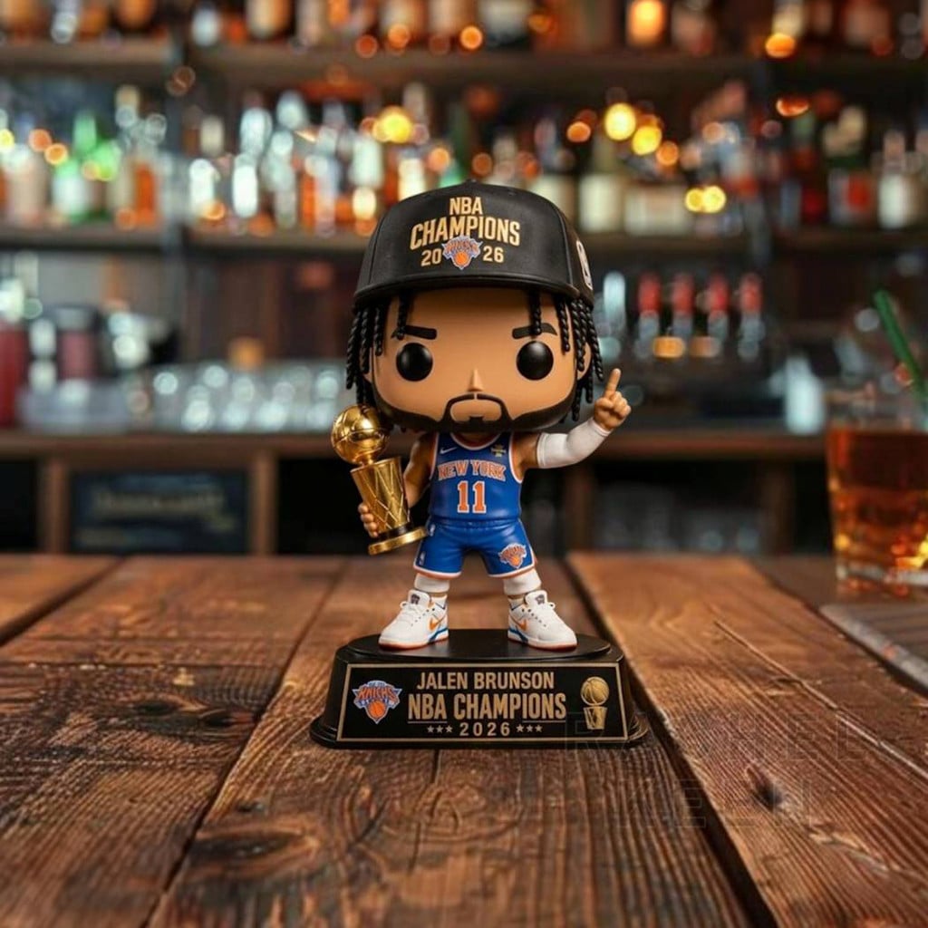 New York Knicks 2026 Champions Jalen Brunson #11 Funko Pop Knicks Finals Championship Merch