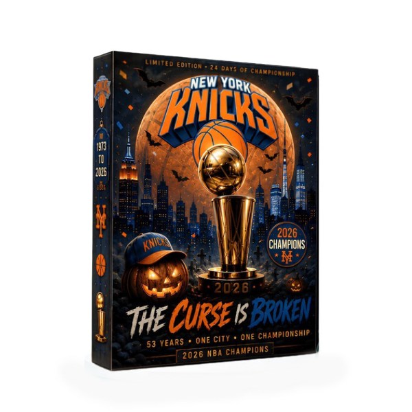 New York Knicks 2026 Champions The Curse Is Broken Advent Calendar Knicks Merch Halloween Gifts - Image 2