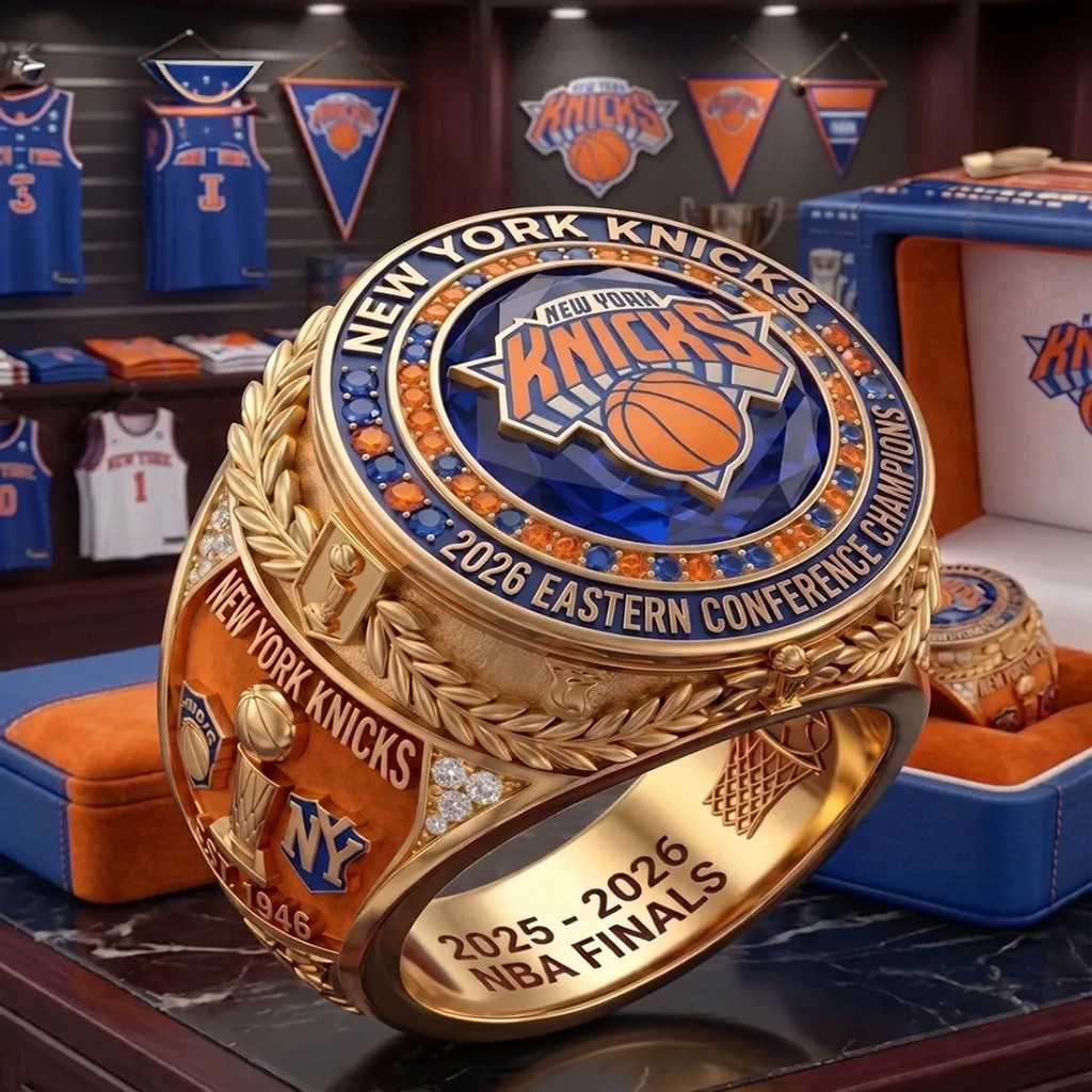 New York Knicks 2026 Eastern Conference Champions Championship Ring NY Knicks Merch Gifts Ideas