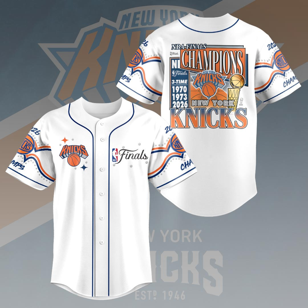 New York Knicks 2026 Finals Champions Baseball Jersey New York Knicks Merch Meaningful Gifts