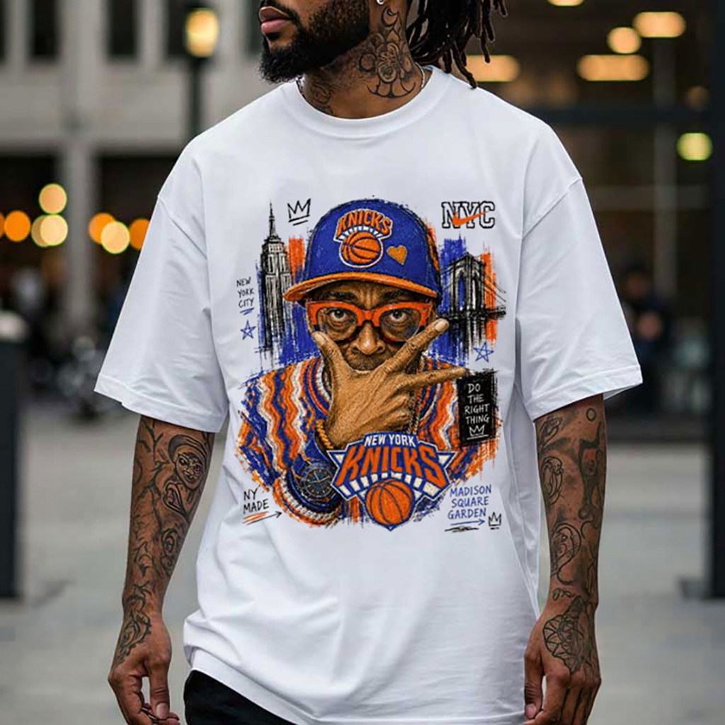 New York Knicks Augmented Reality Spike Lee Basketball T-Shirt Knicks Merch Brother Gifts