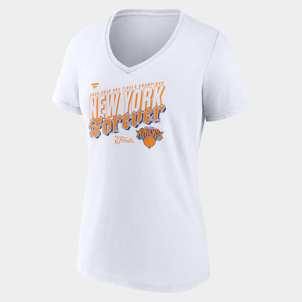 New York Knicks Champions Merch 2026 NY Knicks Finals Champions Hometown V-Neck T-Shirt Womens