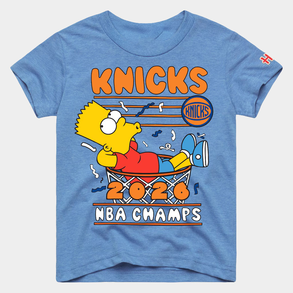 New York Knicks Champions Merch 2026 NY Knicks x The Simpsons Finals Champions T-Shirt Gifts