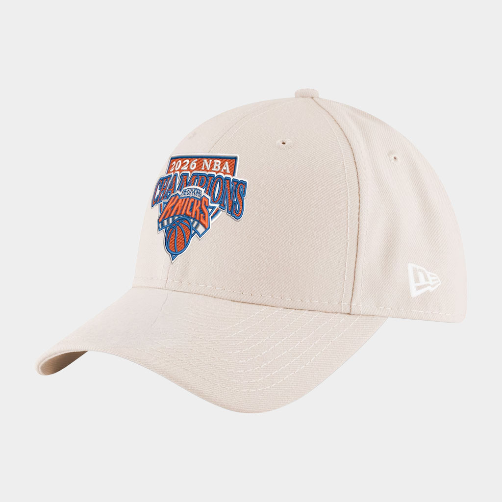 New York Knicks Champions Merch Knicks 2026 Finals Champions Embroidered Hat Basketball Fan Gear