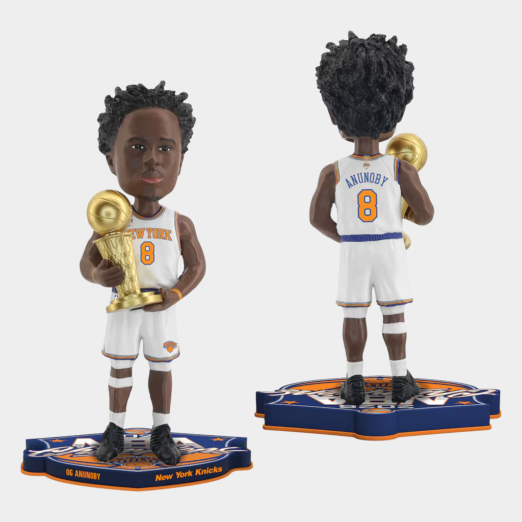 New York Knicks Champions Merch NY Knicks #8 OG Anunoby FOCO 2026 Finals Champions Funko Pop