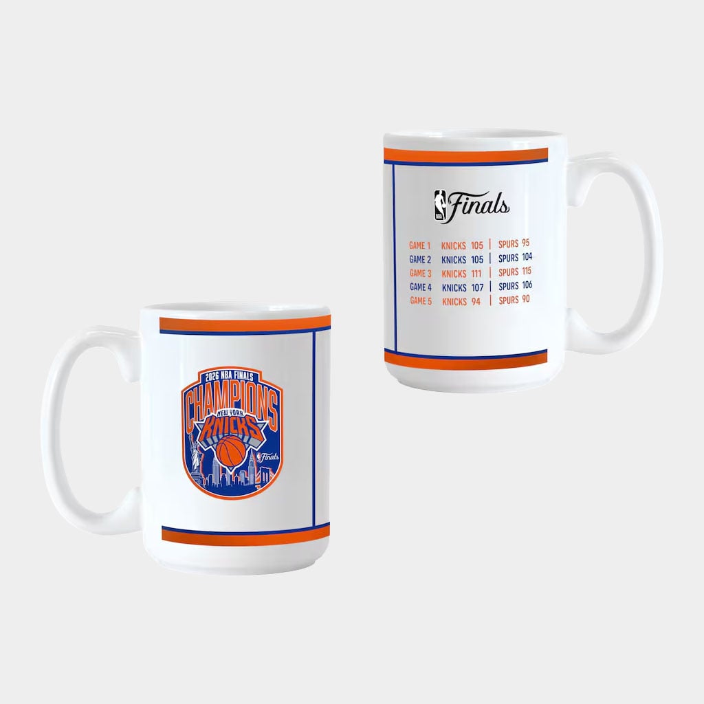 New York Knicks Champions Merch NY Knicks 2026 Finals Champions Score Mug Basketball Fan Gifts