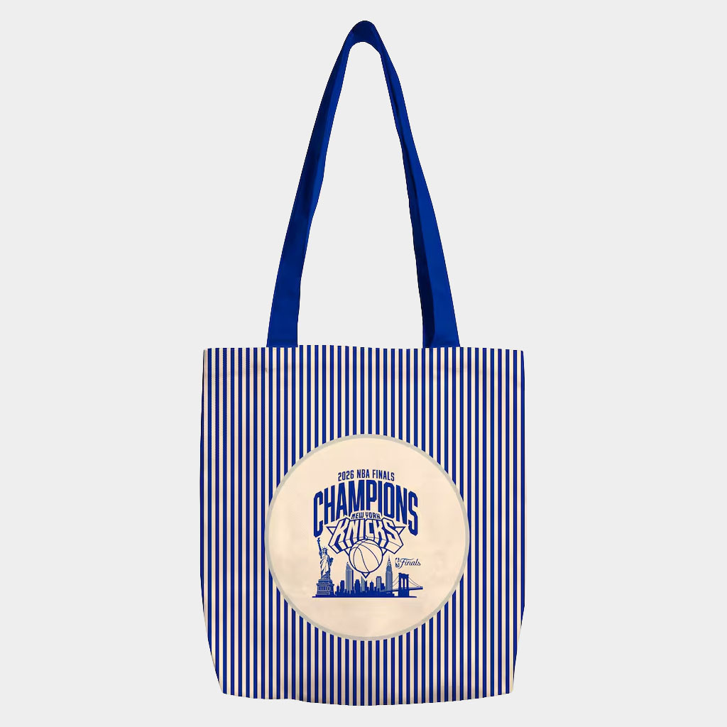 New York Knicks Champions Merch NY Knicks Logo Brands 2026 Finals Champions Tote Bag Fan Gifts