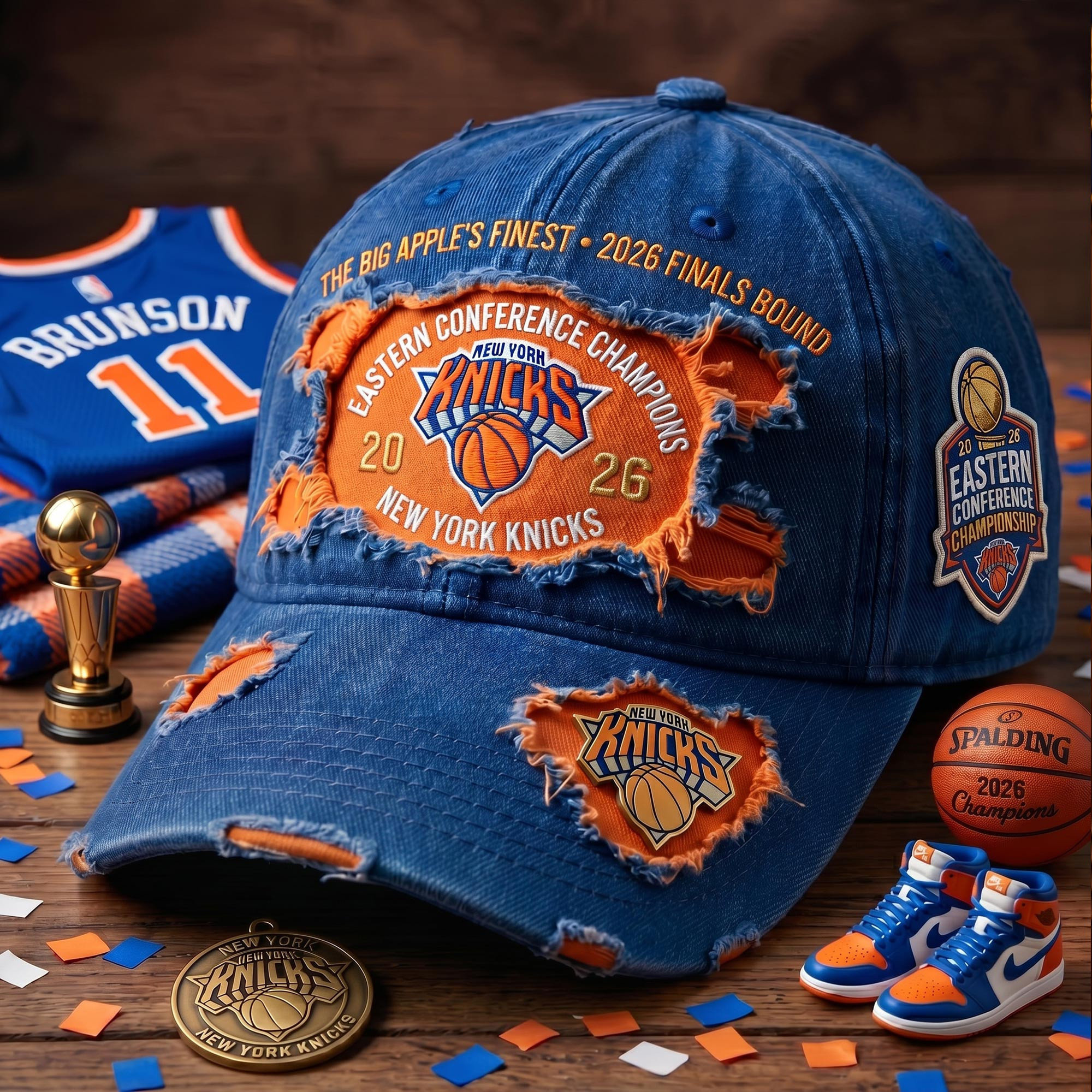 New York Knicks Final Merch Knicks 2026 New York Basketball Hat Gifts For Fans
