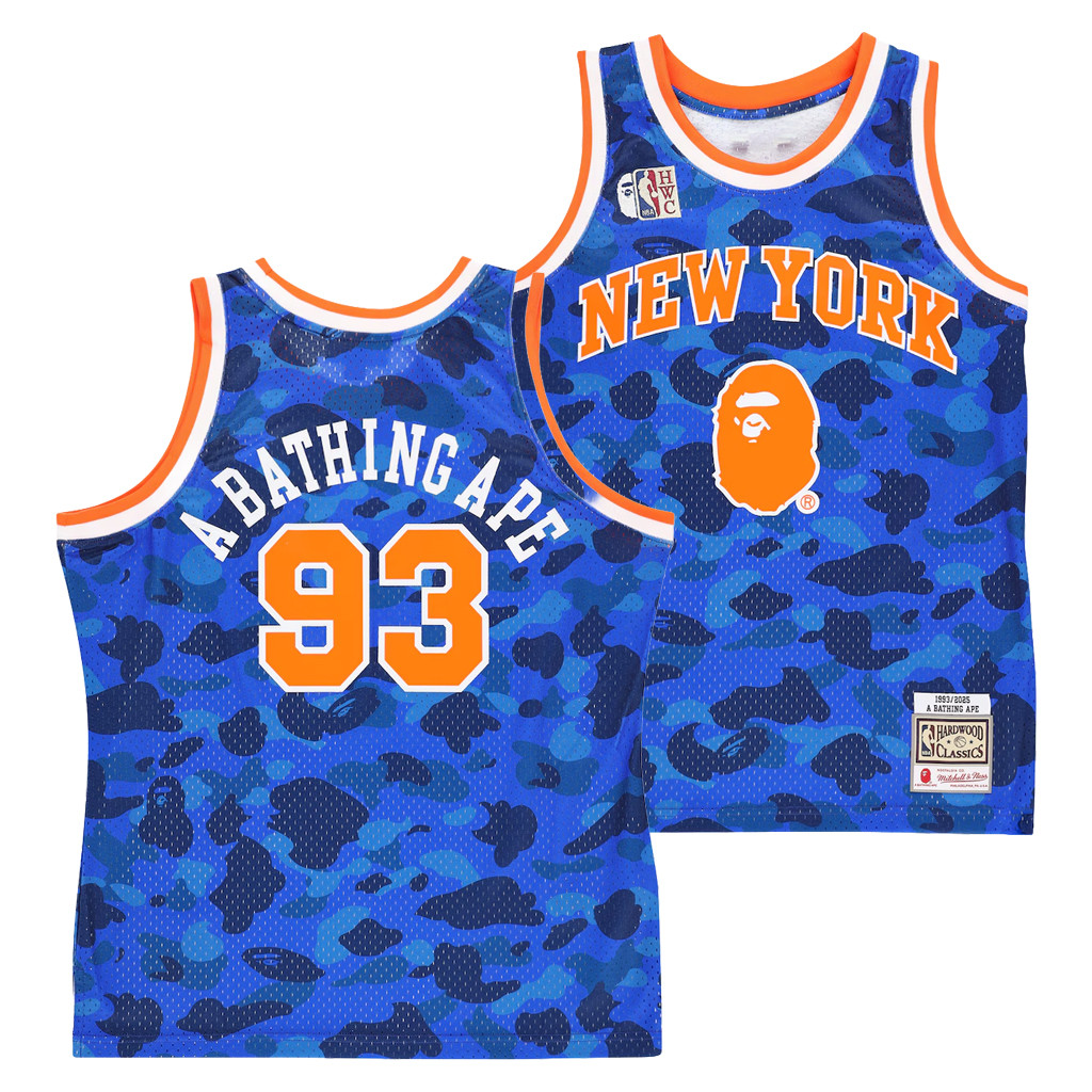 New York Knicks Merch 2026 NY Knicks X BAPE Swingman Jersey A Bathing Ape Jersey Fan Gifts