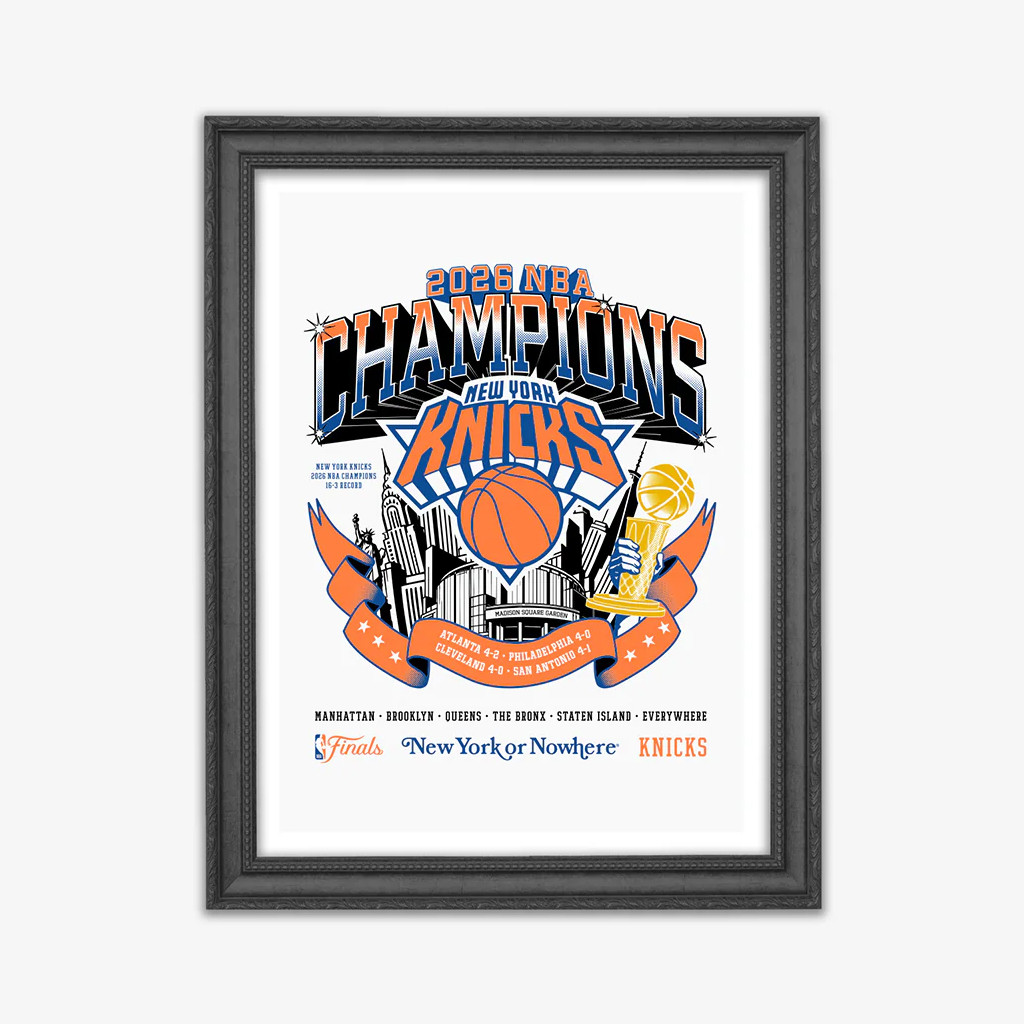 New York Or Nowhere Merch 2026 NYON X Knicks 2026 Championship Art Poster Wall Art Decor Ideas