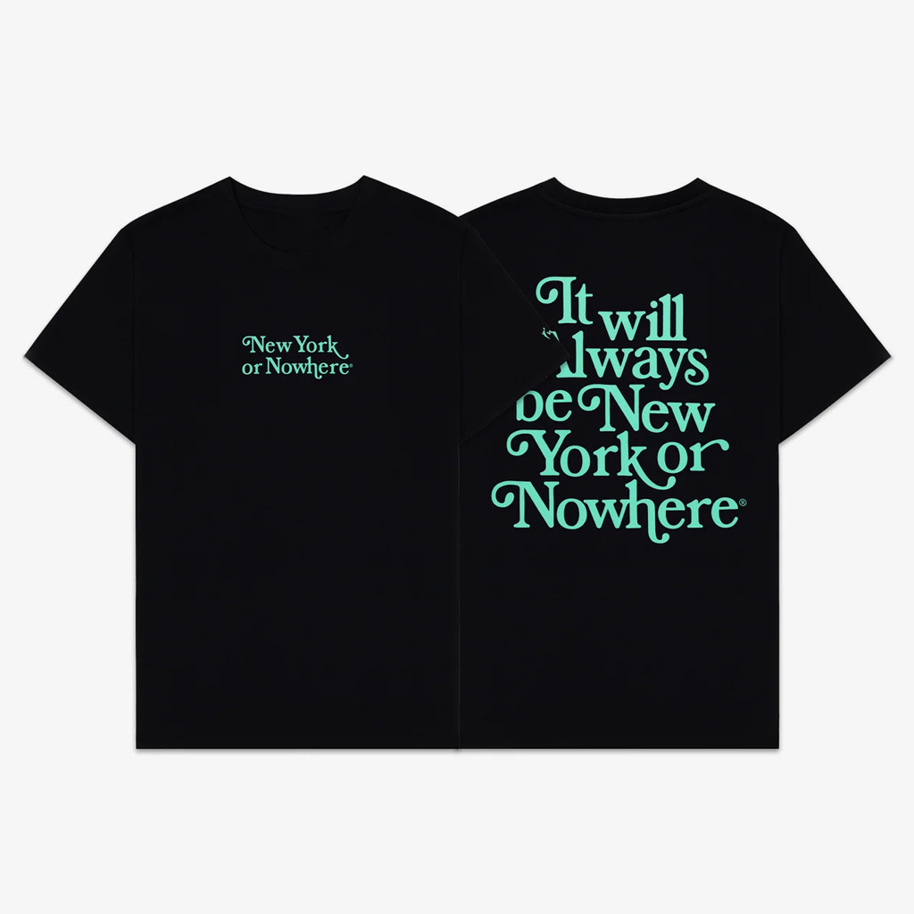New York Or Nowhere Merch 2026 NYON X Liberty Motto T-Shirt Basketball Fan Apparel Black