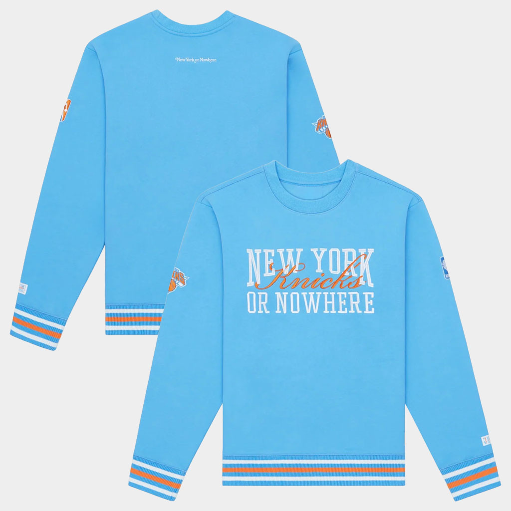 New York Or Nowhere Merch NYON X Knicks Crossover Crewneck Sweatshirt 2026 Gift For Fans