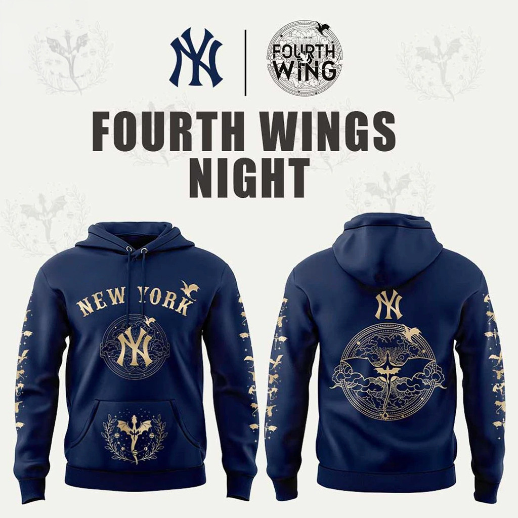 New York Yankees Fourth Wings Night 2026 Hoodie NY Yankees Merch Gifts For Baseball Lovers