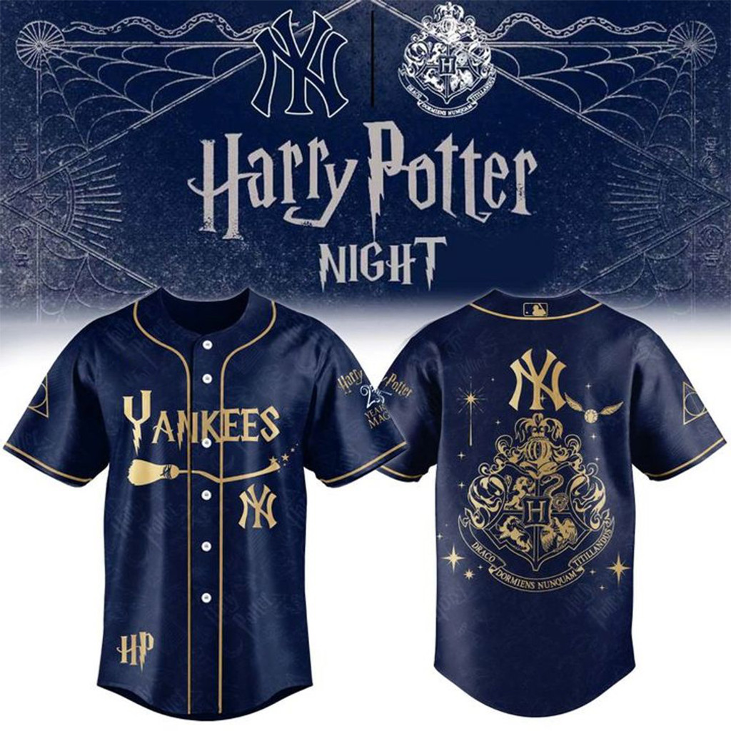 New York Yankees X Harry Potter Night 2026 Special Baseball Jersey Ny Yankees Merch Fan Gifts