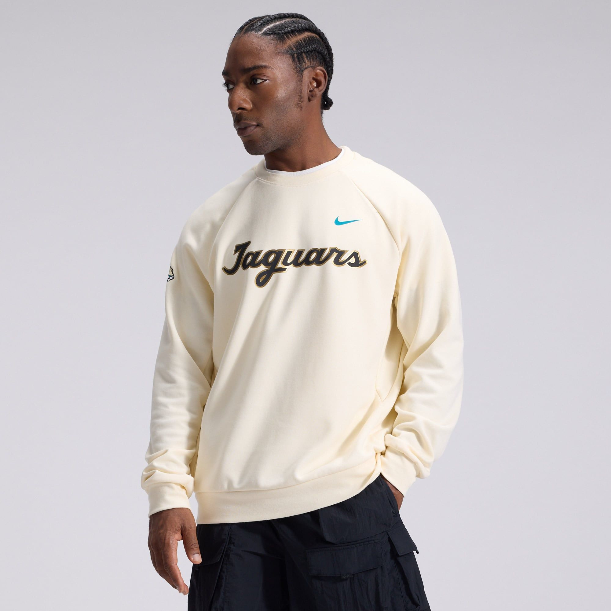 NFL Rivalries Merch Jacksonville Jaguars Natural Crewneck Sweatshirt American Football Gifts