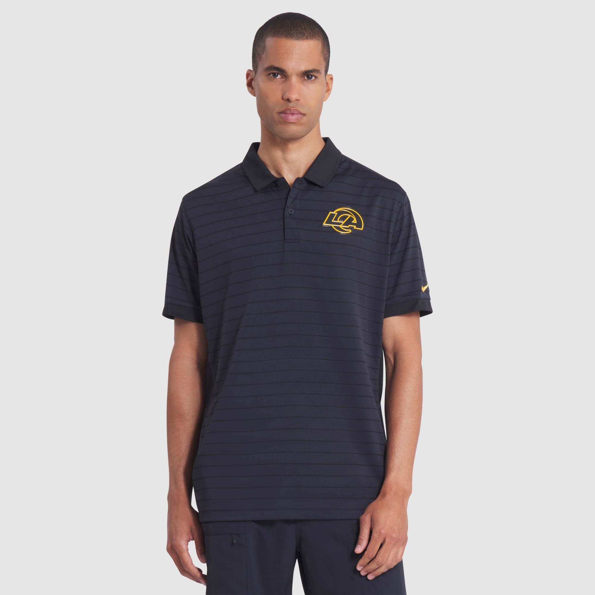 NFL Rivalries Merch Los Angeles Rams Dark Blue Polo Shirt Football Related Gifts